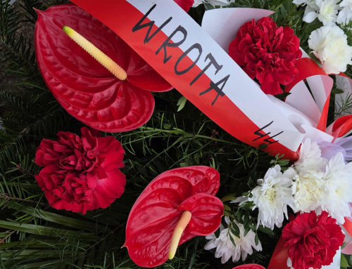 Delegacja Klubu Strzeleckiego Wrota 44 na upamiętnieniu 11 listopada w Konstantynowie Łódzkim